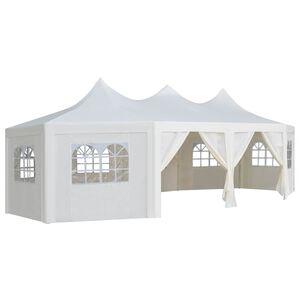 vidaXL Gazebo Fabric White 448 x 320 cm Polyester