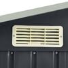 vidaXL Garden Shed with Rack Anthracite 205x130x183 cm Iron