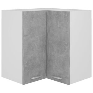 vidaXL Hanging Corner Cabinet | Concrete Grey | Engineered Wood | Medium