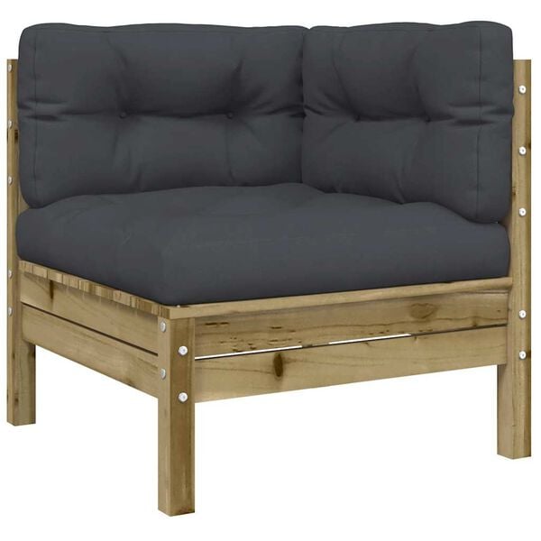 vidaXL 8 Piece Garden Sofa Set with Cushions Impregnated Wood Pine