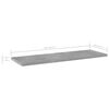 vidaXL Bookshelf Boards 8 pcs Concrete Grey 60x20x1.5 cm Engineered Wood