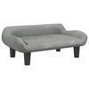 vidaXL Kids Sofa Light Grey 70x40x24 cm Velvet