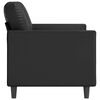 vidaXL 2-Seater Sofa Black 120 cm Faux Leather