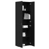 vidaXL Office Cabinet Black Oak 60 x 32 x 190 cm Engineered Wood