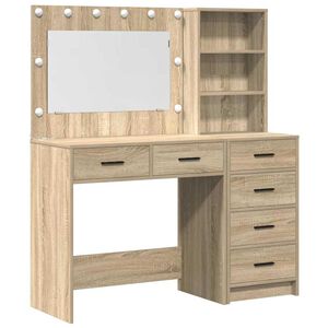 vidaXL Dressing Table Brown 78.5 x 41 x 135 cm Engineered wood