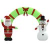 vidaXL Christmas Inflatable Santa & Snowman Arch Gate LED 270 cm