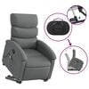 vidaXL Stand up Massage Recliner Chair Dark Grey Fabric
