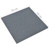 vidaXL Fall Protection Tiles 12 pcs Rubber 50x50x3 cm Grey