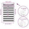 vidaXL Zebra blind 50.9x100 cm Fabric Width 46.7 cm white