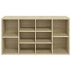 vidaXL Shoe Bench Sonoma Oak 103x30x55 cm Engineered Wood