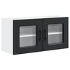 vidaXL Dishwasher Panel Kalmar Black 80 x 31 x 40 cm Engineered Wood