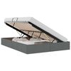 vidaXL Storage Bed with Mattress Dark Grey 153 x 203 cm Fabric