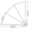 vidaXL Collapsible Balcony Side Awning Grey 140x140 cm