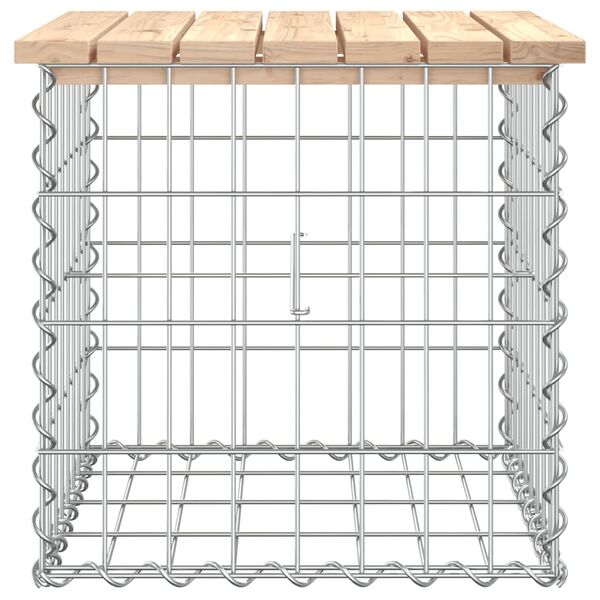 vidaXL Garden Bench Gabion Design 43x44x42 cm Solid Wood Pine