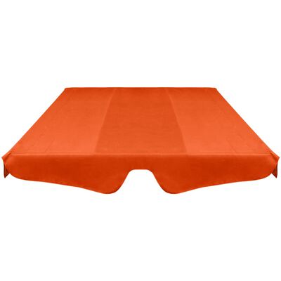 vidaXL Replacement Canopy for Garden Swing Orange 226x186 cm