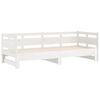 vidaXL Pull-out Day Bed without Mattress White 2x(90x190) cm