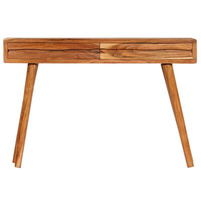 vidaXL Console Table Solid Acacia Wood with Carved Drawers 118x30x80cm