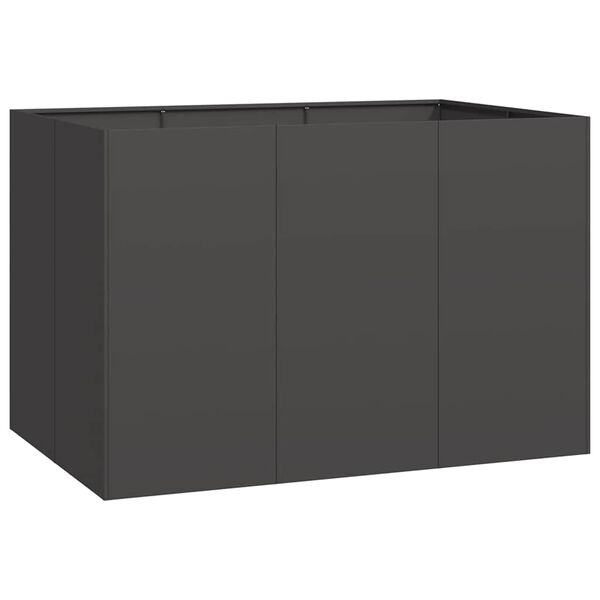 vidaXL Planter Black 120x80x80 cm Steel