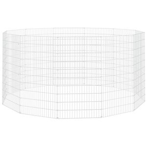 vidaXL Free Range Animal Enclosure 12-Panel 54x100 cm Galvanised Iron