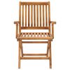 vidaXL Folding Garden Chairs 4 pcs Solid Teak Wood