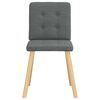vidaXL Dining Chairs 6 pcs Dark Grey Fabric