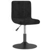 vidaXL Swivel Dining Chairs 2 pcs Black Velvet