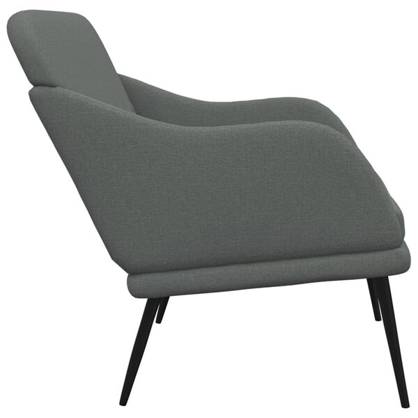 vidaXL Bench Dark Grey 110x76x80 cm Fabric