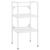 vidaXL Bathroom Washbasin Frame | White | Powder-coated iron | Medium