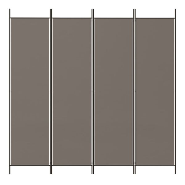 vidaXL 4-Panel Room Divider Anthracite 698x180 cm Fabric