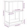vidaXL Book Cabinet/Room Divider 51x25x70 cm Solid Wood Pine
