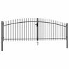 vidaXL Double Door Fence Gate Woerden with Spear Top 400x174.5 cm