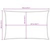 vidaXL Sunshade Sail Oxford Fabric Rectangular 4x7 m White