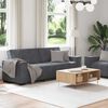 vidaXL 2 Piece Sofa Set with Cushions Dark Grey Velvet
