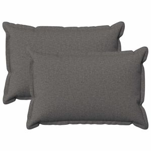 vidaXL Cushion Cover 2 pcs HOUTEN Light Grey 30 x 50 cm Faux Linen