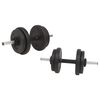 vidaXL Barbell and Dumbbell Set 60 kg