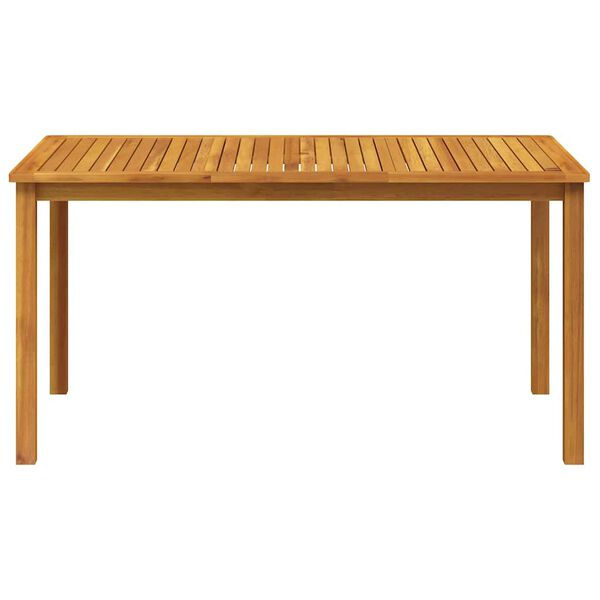 vidaXL Garden Table 150x90x74 cm Solid Acacia Wood