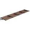 vidaXL Door Canopy Black 396x90 cm Polycarbonate