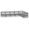 vidaXL 7 Piece Garden Lounge Set Solid Wood Pine Grey