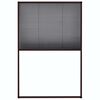 vidaXL Plisse Insect Screen for Windows Aluminium Brown 80x120 cm