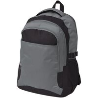 vidaXL School Backpack 40 L Black and Grey