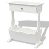 vidaXL Magazine Rack Melrose White