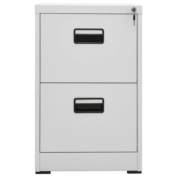 vidaXL Filing Cabinet Light Grey 46x62x72.5 cm Steel