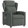 vidaXL Massage Recliner Chair Dark Grey Fabric