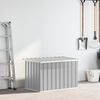 vidaXL Garden Storage Box Grey 109x67x65 cm