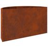 vidaXL Planter Rusty 90 x 45 x 50 cm Weathering Steel