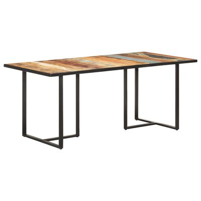 vidaXL Dining Table 180 cm Solid Reclaimed Wood
