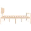 vidaXL Senior Bed without Mattress Super King Size Solid Wood