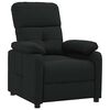 vidaXL Recliner Chair Black Fabric