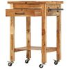 vidaXL Kitchen Trolley 58x58x89 cm Solid Wood Acacia