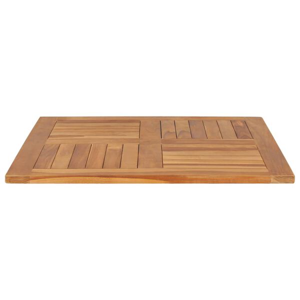vidaXL Table Top Solid Teak Wood Square 80x80x2.5 cm